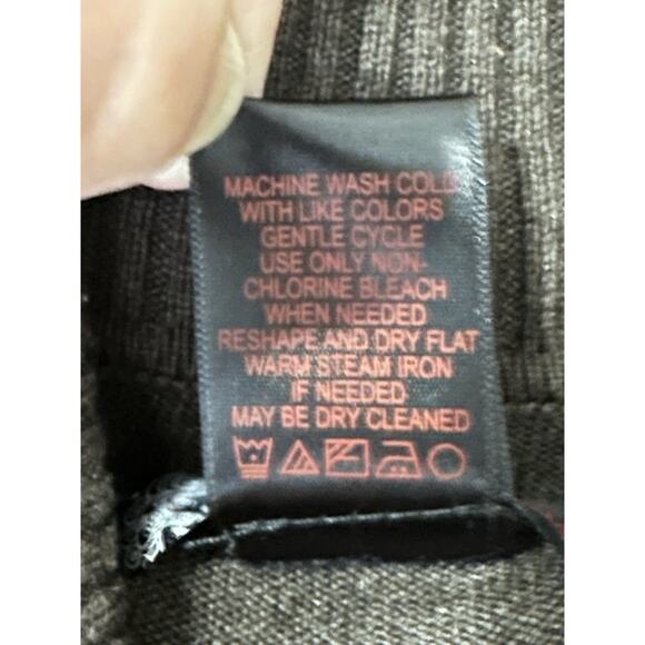 Women’s Brown Sweater Short Sleeve Cowl Neck Cropped Sz S Fall Classic NWT - Picture 9 of 14